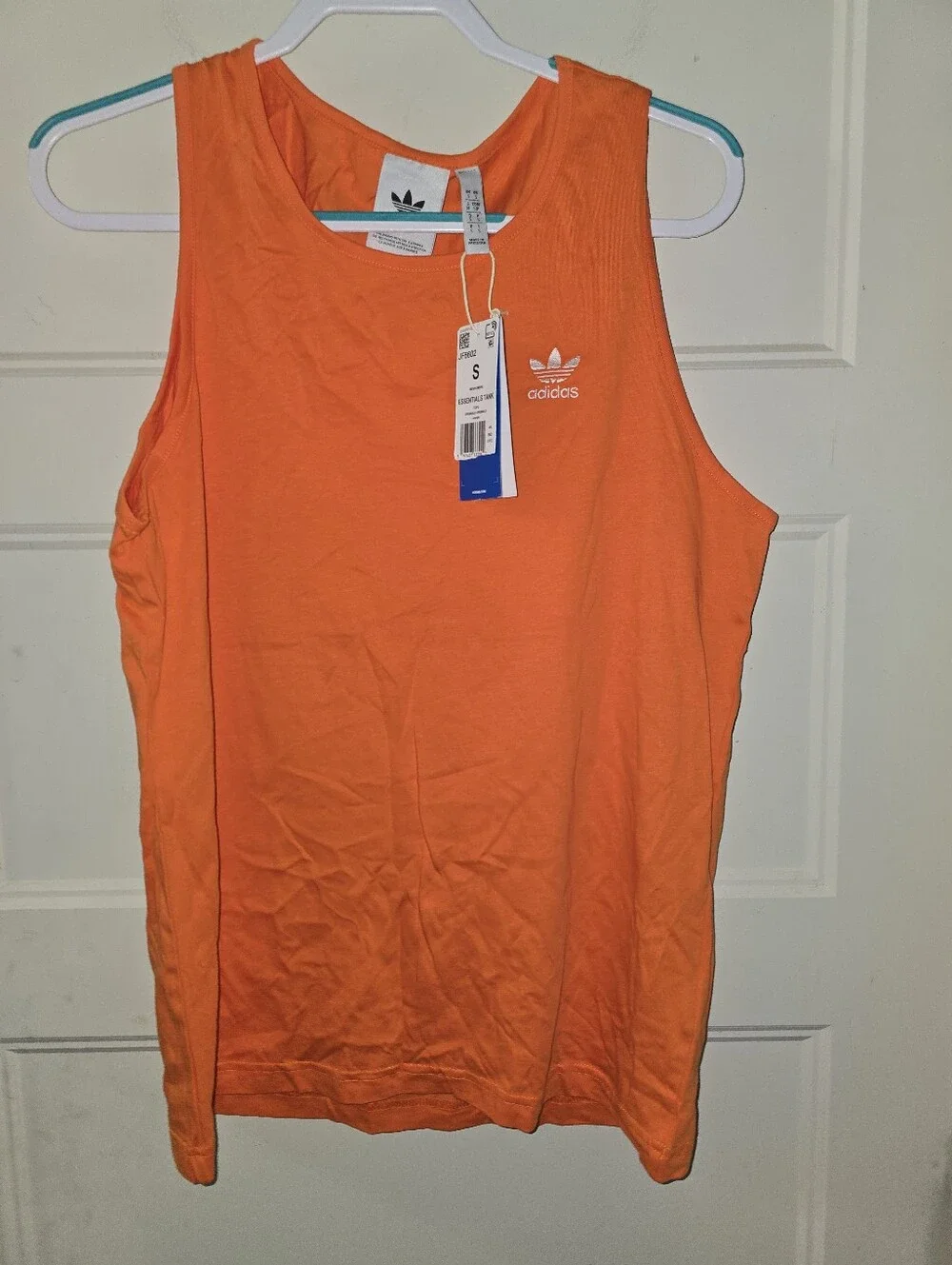 adidas Vibrant Orange Athletic Tank Small NWT